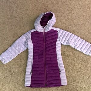 Columbia Kids Puffer Jacket - Purple and White